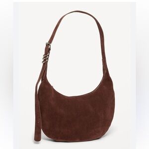 Old Navy Slouchy Suede Hobo Bag Brown